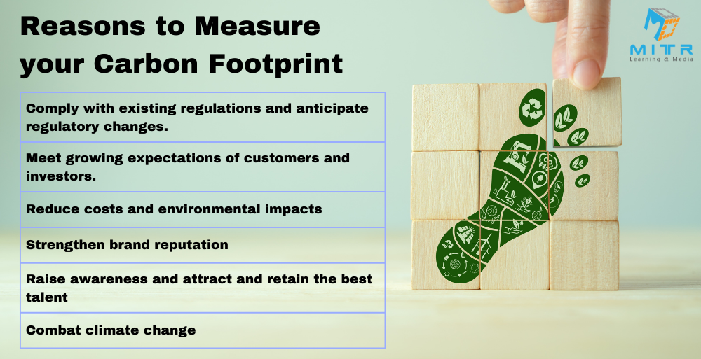 table with reasons to measure carbon footprint
