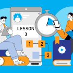 Students engaging in microlearning and earning digital microcredentials, showcasing flexible, skills-focused, and stackable education in 2025.