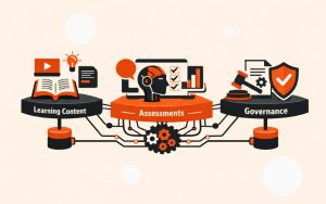 AI-assisted assessment services reducing L&D workload through governed assessment lifecycle management