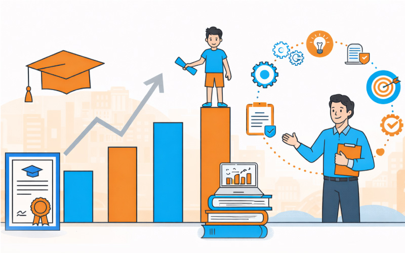 Alignment between academic curriculum structures and evolving industry skill requirements in enterprise workforce planning.
