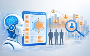 Banner showing AI-driven assessments integrated with skills mapping and predictive workforce planning for enterprise strategy