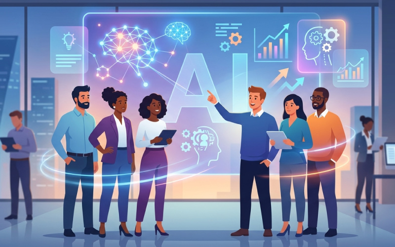 AI literacy in leadership development programs helping managers and leaders build AI skills and strategic decision-making